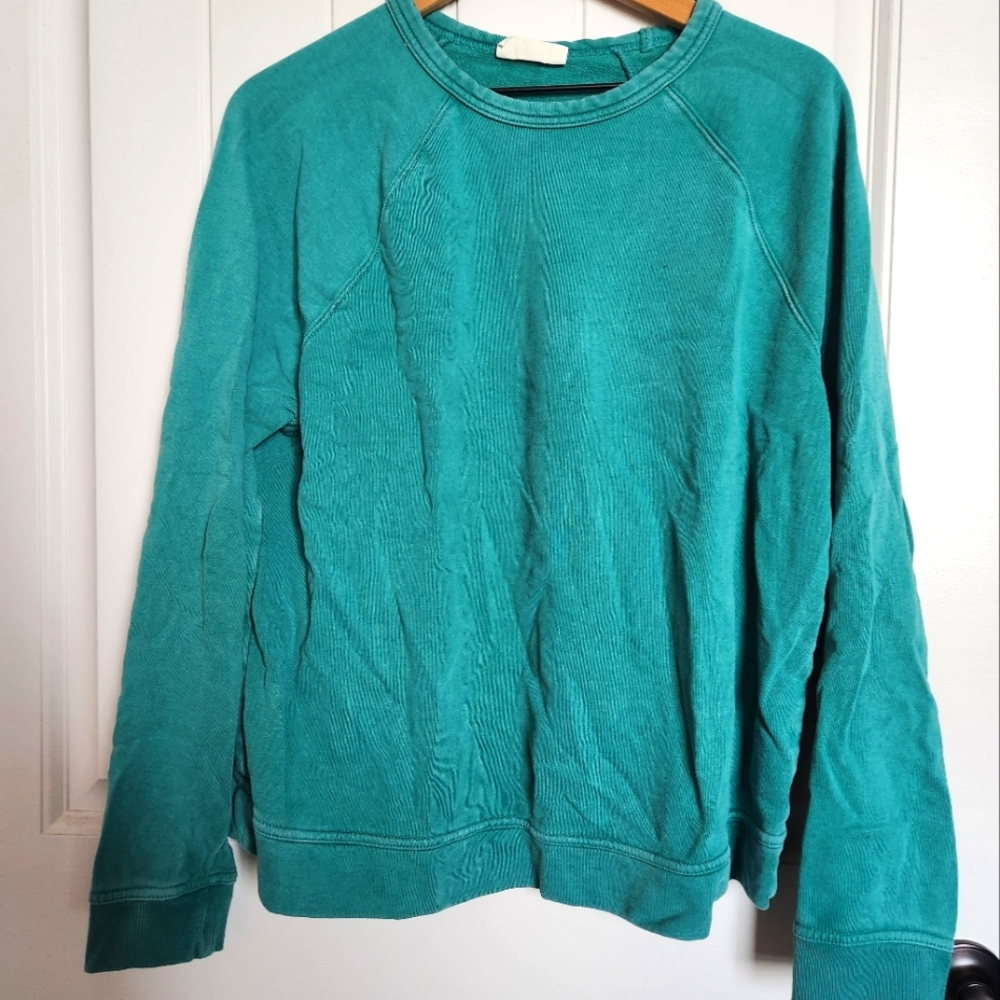 Classic crewneck 100% cotton sweatshirt, Universal Thread, Green, Women's Medium